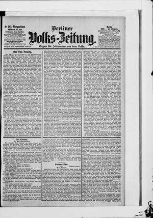 Berliner Volkszeitung vom 20.06.1906