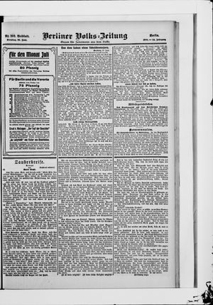 Berliner Volkszeitung vom 26.06.1906