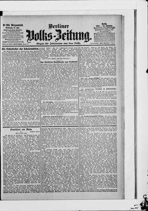 Berliner Volkszeitung vom 27.06.1906