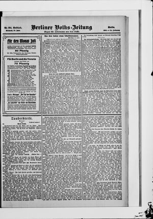 Berliner Volkszeitung vom 27.06.1906