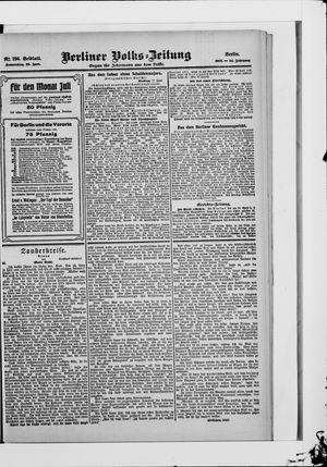 Berliner Volkszeitung on Jun 28, 1906