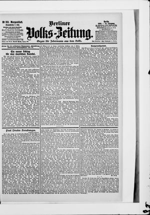 Berliner Volkszeitung vom 07.07.1906