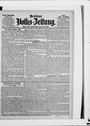 Berliner Volkszeitung vom 20.07.1906