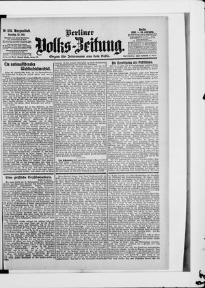 Berliner Volkszeitung vom 22.07.1906