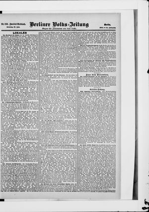 Berliner Volkszeitung vom 22.07.1906
