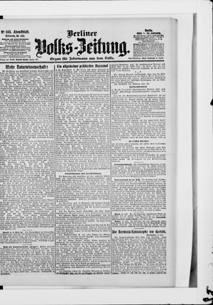 Berliner Volkszeitung vom 25.07.1906