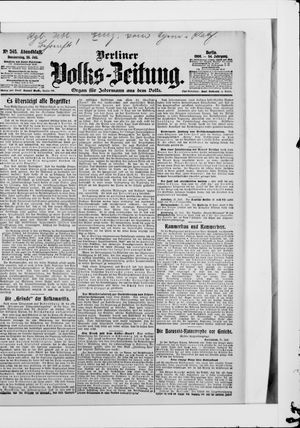 Berliner Volkszeitung on Jul 26, 1906
