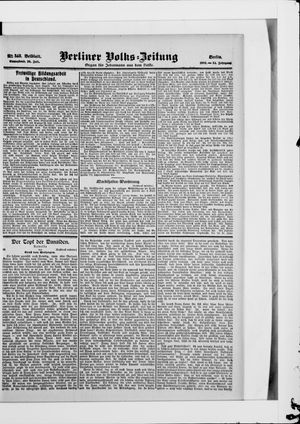 Berliner Volkszeitung on Jul 28, 1906