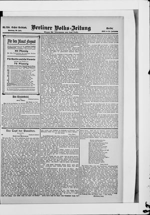Berliner Volkszeitung vom 29.07.1906