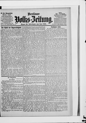 Berliner Volkszeitung on Aug 1, 1906