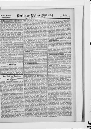 Berliner Volkszeitung on Aug 1, 1906