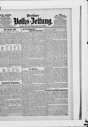 Berliner Volkszeitung on Aug 1, 1906