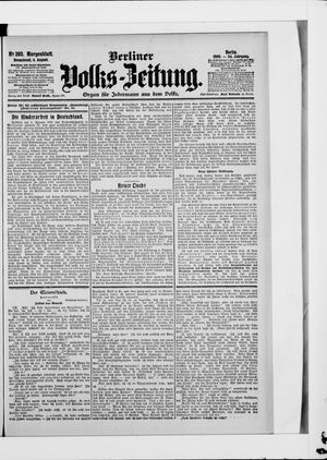 Berliner Volkszeitung vom 04.08.1906