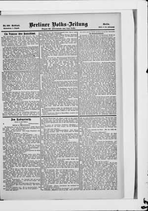 Berliner Volkszeitung vom 04.08.1906