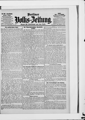 Berliner Volkszeitung vom 06.08.1906
