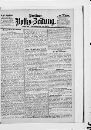 Berliner Volkszeitung vom 08.08.1906