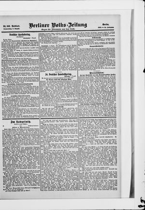 Berliner Volkszeitung vom 09.08.1906