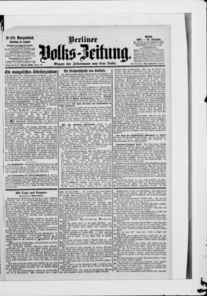 Berliner Volkszeitung vom 14.08.1906