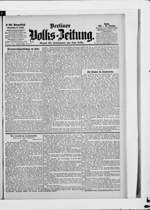 Berliner Volkszeitung vom 16.08.1906
