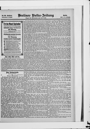 Berliner Volkszeitung vom 16.08.1906