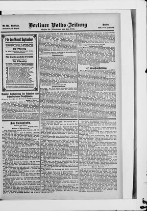 Berliner Volkszeitung vom 18.08.1906