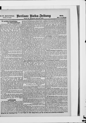 Berliner Volkszeitung vom 19.08.1906