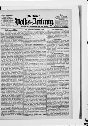 Berliner Volkszeitung vom 20.08.1906
