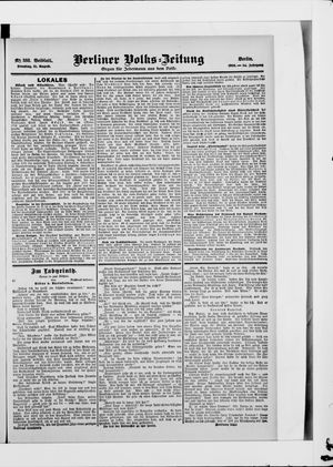 Berliner Volkszeitung vom 21.08.1906