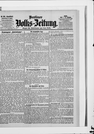 Berliner Volkszeitung vom 23.08.1906