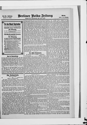 Berliner Volkszeitung vom 24.08.1906