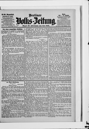 Berliner Volkszeitung vom 30.08.1906