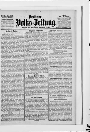 Berliner Volkszeitung vom 30.08.1906