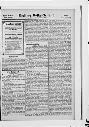 Berliner Volkszeitung vom 31.08.1906