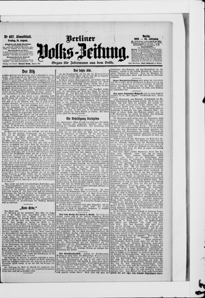 Berliner Volkszeitung vom 31.08.1906