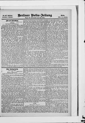 Berliner Volkszeitung vom 01.09.1906