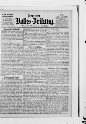 Berliner Volkszeitung on Sep 1, 1906
