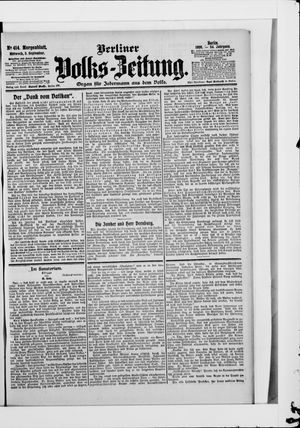 Berliner Volkszeitung on Sep 5, 1906