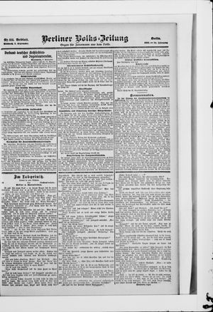 Berliner Volkszeitung on Sep 5, 1906