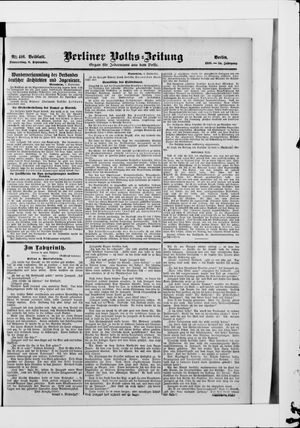 Berliner Volkszeitung vom 06.09.1906