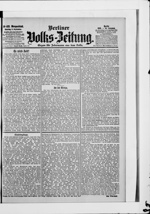 Berliner Volkszeitung vom 09.09.1906