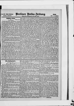 Berliner Volkszeitung vom 09.09.1906