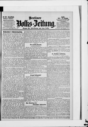 Berliner Volkszeitung vom 11.09.1906