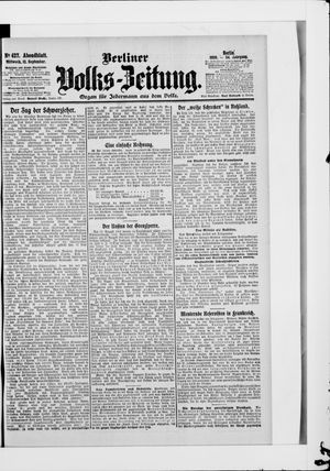 Berliner Volkszeitung vom 12.09.1906