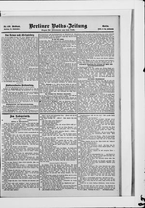 Berliner Volkszeitung vom 14.09.1906