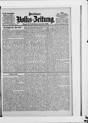 Berliner Volkszeitung on Sep 18, 1906