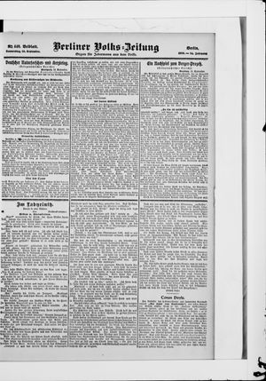 Berliner Volkszeitung vom 20.09.1906
