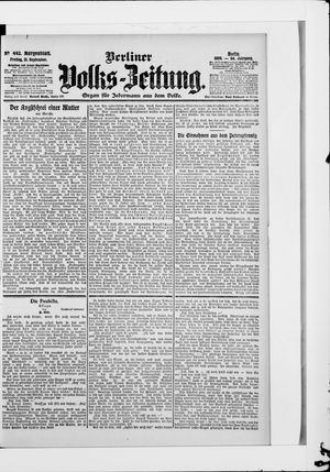 Berliner Volkszeitung vom 21.09.1906