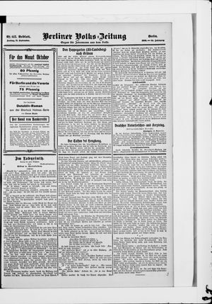 Berliner Volkszeitung vom 21.09.1906
