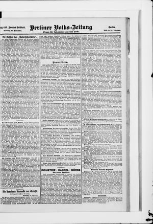 Berliner Volkszeitung vom 25.09.1906