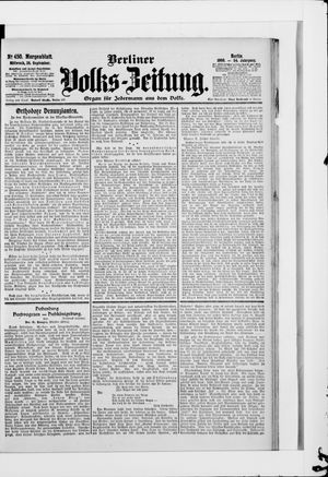 Berliner Volkszeitung vom 26.09.1906